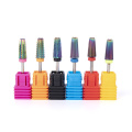 hot wholesale rainbow color  new all-around carbide nail drill bits 5 in 1